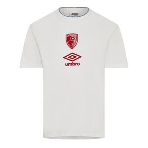 Castore Mens AFC Bournemouth Performance Football Jersey / Brilliant White